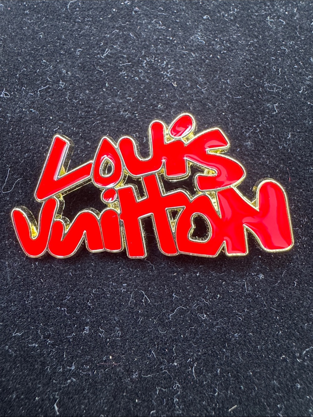 Brooch  Red Script - Picture 3 of 4